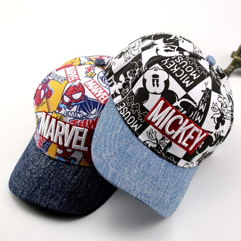 Children's Cap New Cartoon Mickey Autumn Kids Hat Outdoor Joker Hip Hop Baseball Cap Wholesale