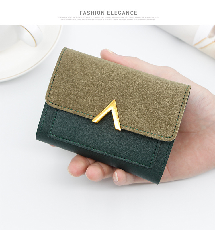 New Korean Style Women's Short Card Bag Small Wallet Three-fold Wallet Women's Multi-card Card Bag Mini Card Case_voghion.com