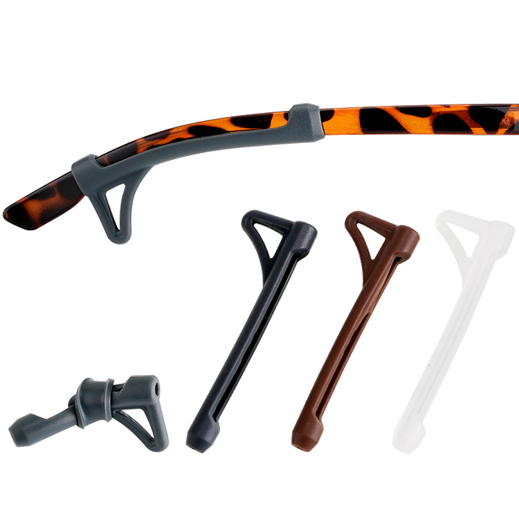 New glasses leg silicone anti-slip cover ear hook ear support glasses leg sleeve anti-drop leg cover silicone glasses sleeve hook