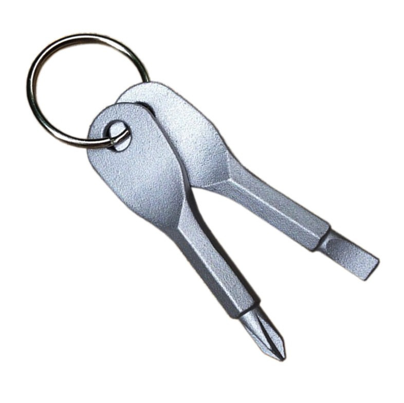Outdoor EDC portable multi-function tool screwdriver with key ring