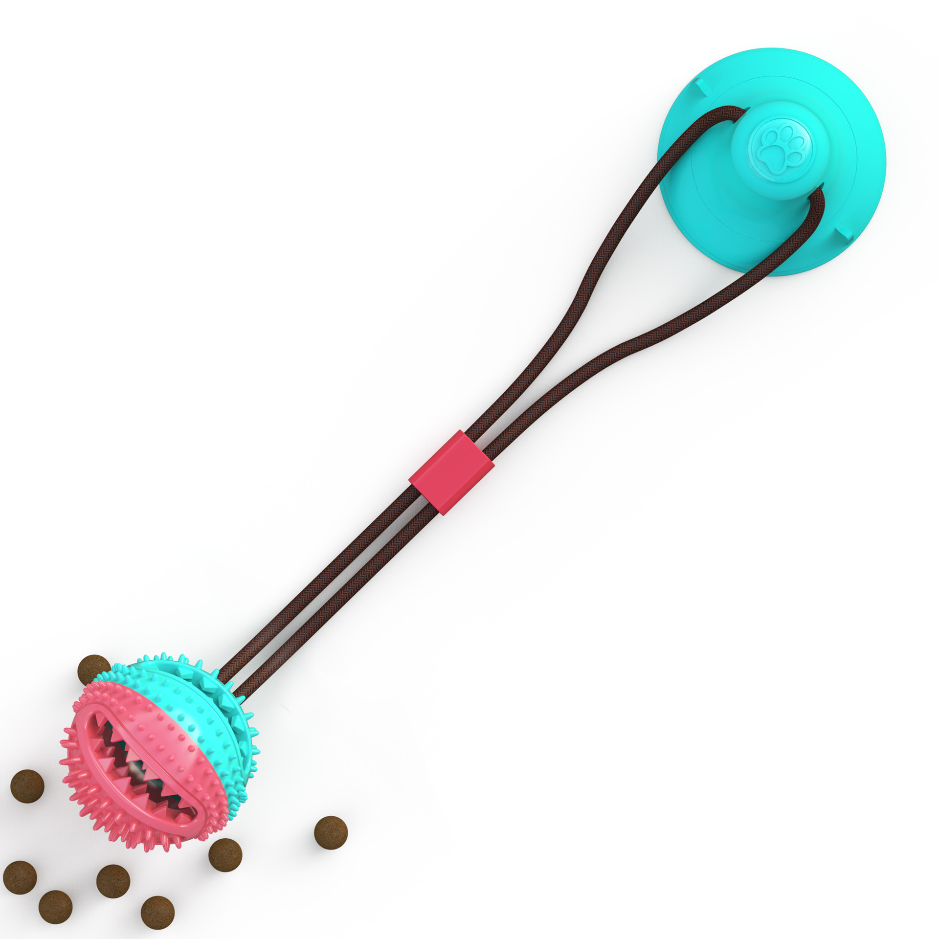 Amazon Pet Dog Toy Suction Cup Ball Teething Feeder Vent Resistant to Bite Puppy Toy Pet Supplies