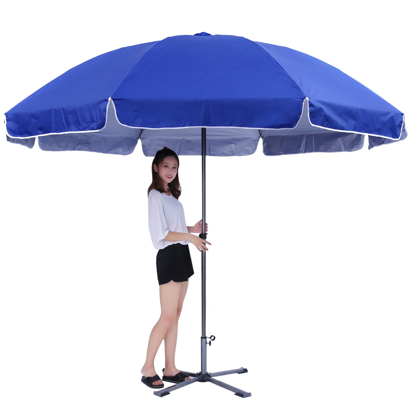 2023 new outdoor sunshade cross umbrella seat stall umbrella base advertising umbrella Black Diamond iron umbrella base