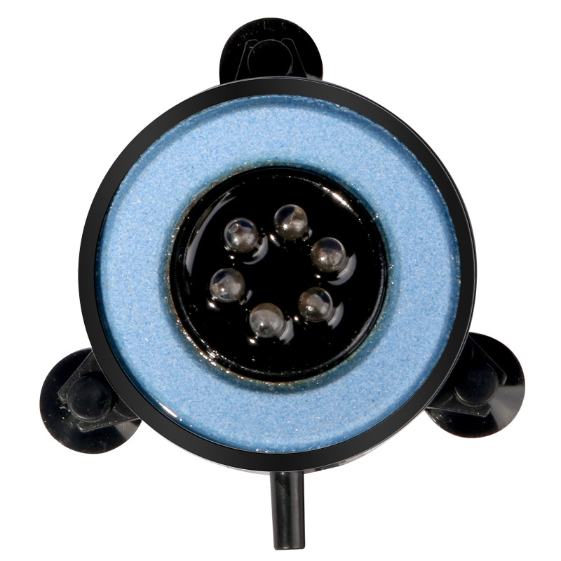 Fish tank landscaping decoration seven color aquarium light LED diving light fish tank light gas plate light round bubble light