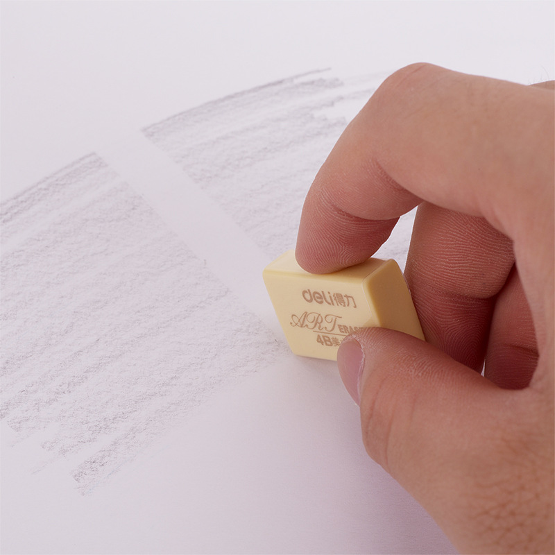 Deli 7544 Eraser Students Children Art Special Painting Eraser Clean 4B Examination Stationery Wholesale