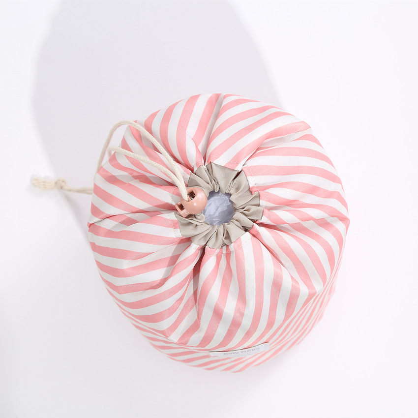 New Oxford Cloth Travel Storage Bag Color Cylinder Cosmetic Bag Drawstring Cosmetic Bag Cosmetic Bag