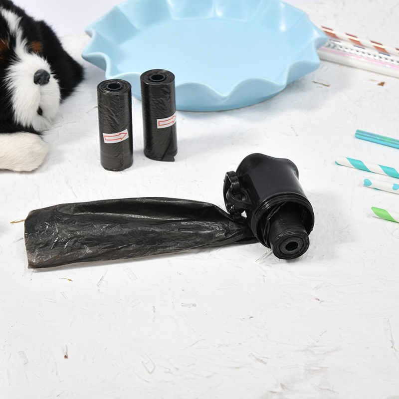 New pet biodegradable bone type garbage bag dispenser toilet pickup dog excrement bag box wholesale