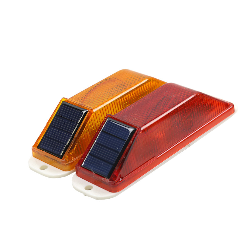 Red and yellow fence enclosure construction solar warning light reflective outline logo waist light night strobe flash light reflective