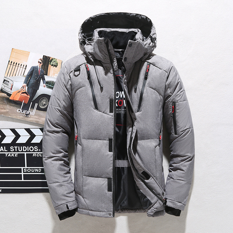 Amazon Cross-border Men's New Big Goose Down Jacket Men's Short Men's Winter Outdoor Thickened Winter Jacket