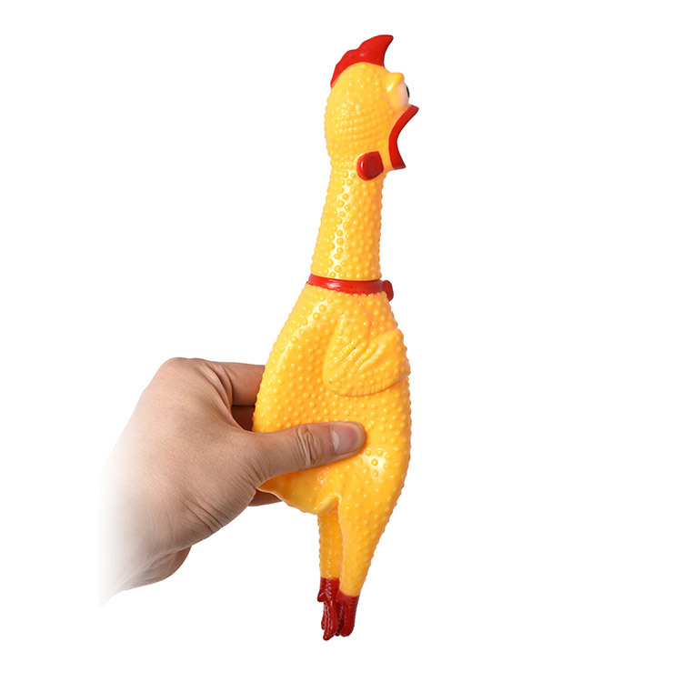 Factory direct pet toy dog barking chicken barking chicken grinding teeth vinyl chicken spot wholesale