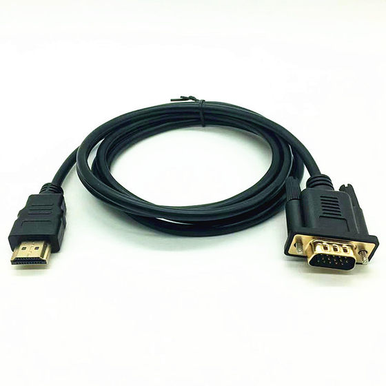 Factory direct HDMi TO VGA Adapter HDMI TO VGA HD line 1.8 m HDMI TO VGA line