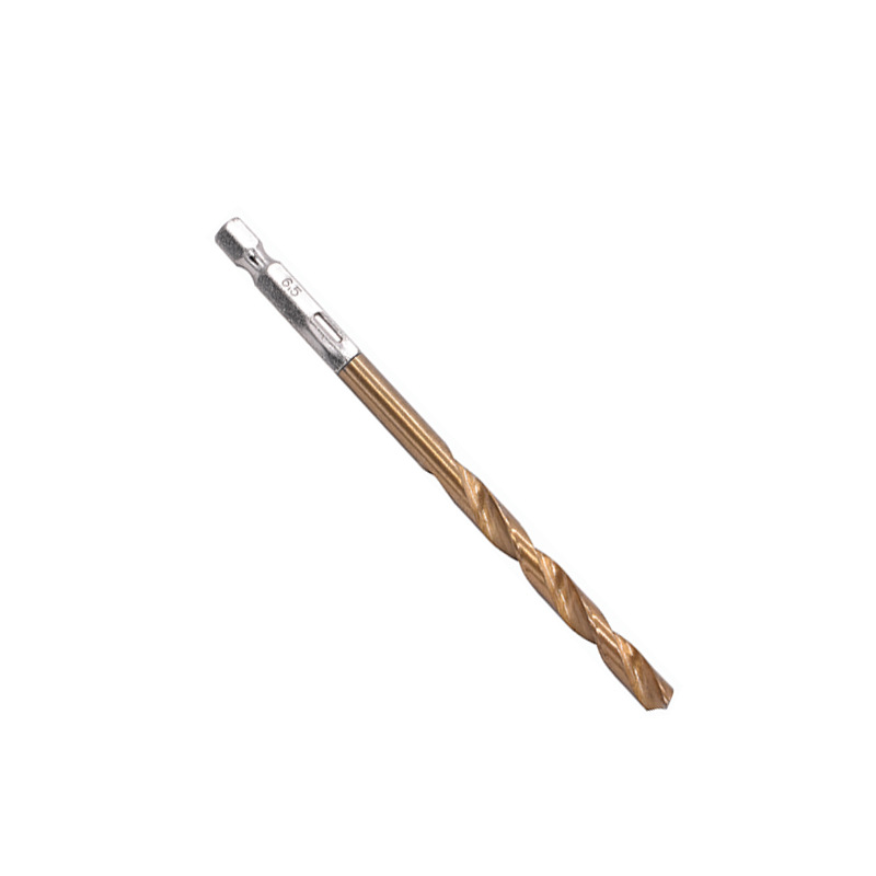 Hexagon shank twist drill 13PCs high speed steel titanium plated 1.5-6.5mm set electric drill air batch hole twist drill