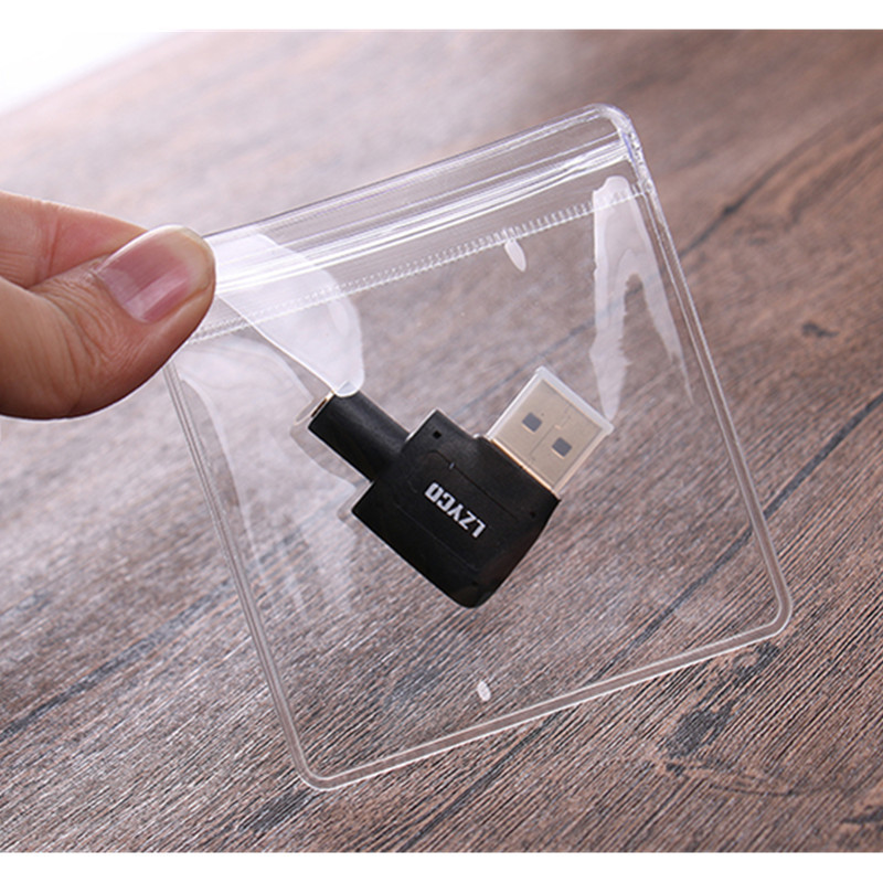 Shenzhen PVC Self-sealing Bag 26 Silk 48 Silk Thickened Transparent Jewelry Packaging Bag Ring Necklace Jewelry Pocket