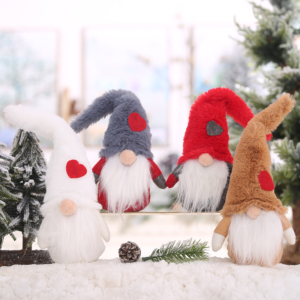 Home & Garden Haube Nieuwe Kerstdecoratie Pluche Lange Hoed Forester Pop Ornamenten Gezichtloze Pop Oude Man Ornamenten_voghion.com