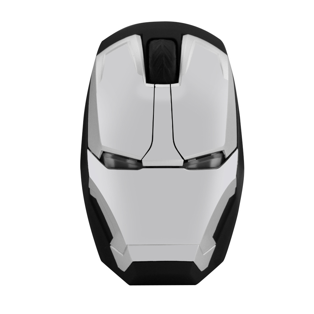 Cross-border explosions wireless mouse creative Iron Man mute mouse notebook office application
