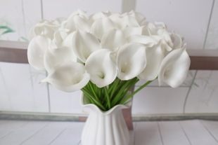 High-end simulation feel pu mini calla flower mini simulation Calla flower bouquet decorative flowers