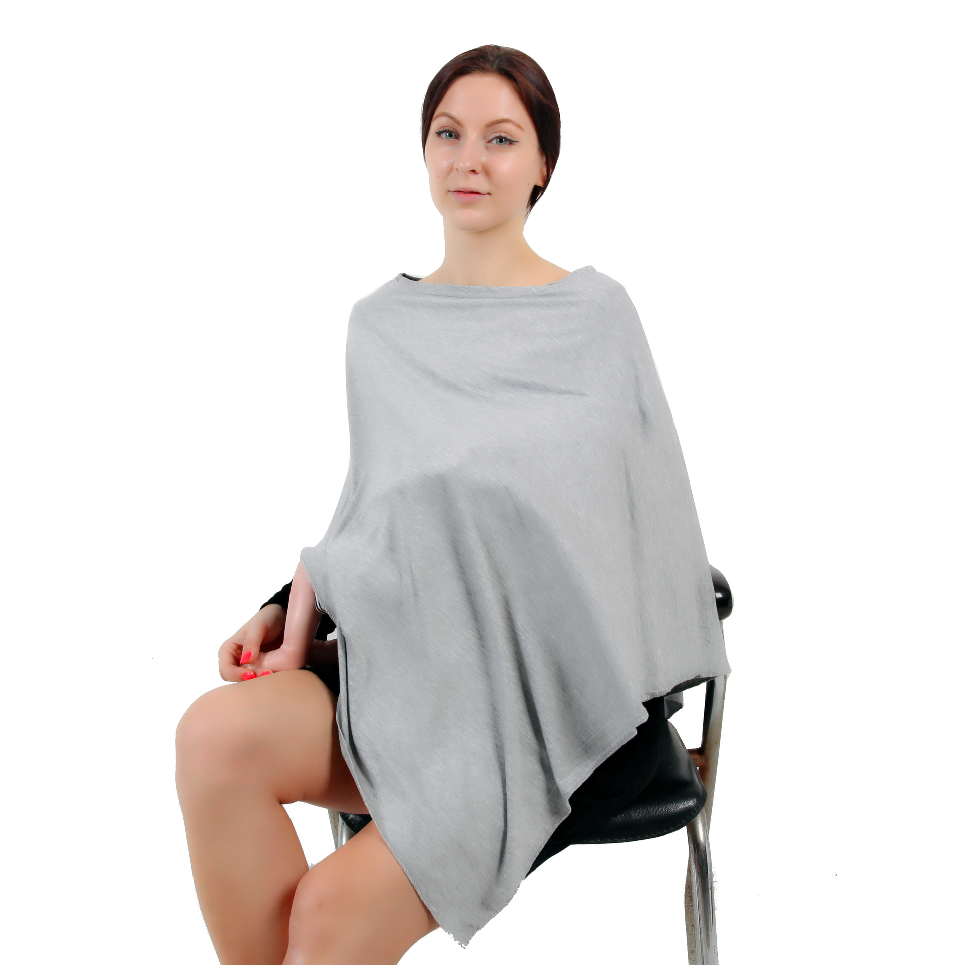 纯色哺乳披肩 婴儿罩车遮乳围巾nursing ponchos nursing scarf