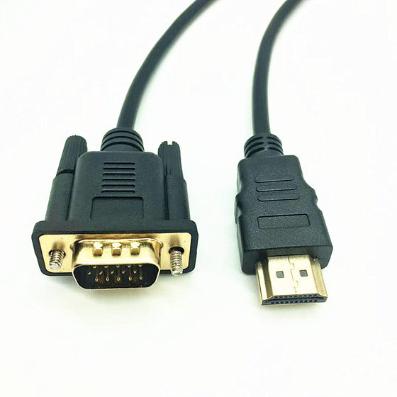 Factory direct HDMi TO VGA Adapter HDMI TO VGA HD line 1.8 m HDMI TO VGA line