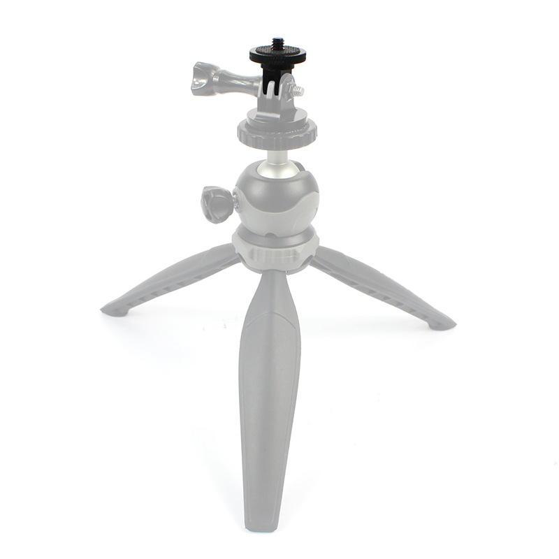 Suitable for gopro hero11/10 small ant adapter tripod mini adapter aluminum alloy 1/4 adapter head