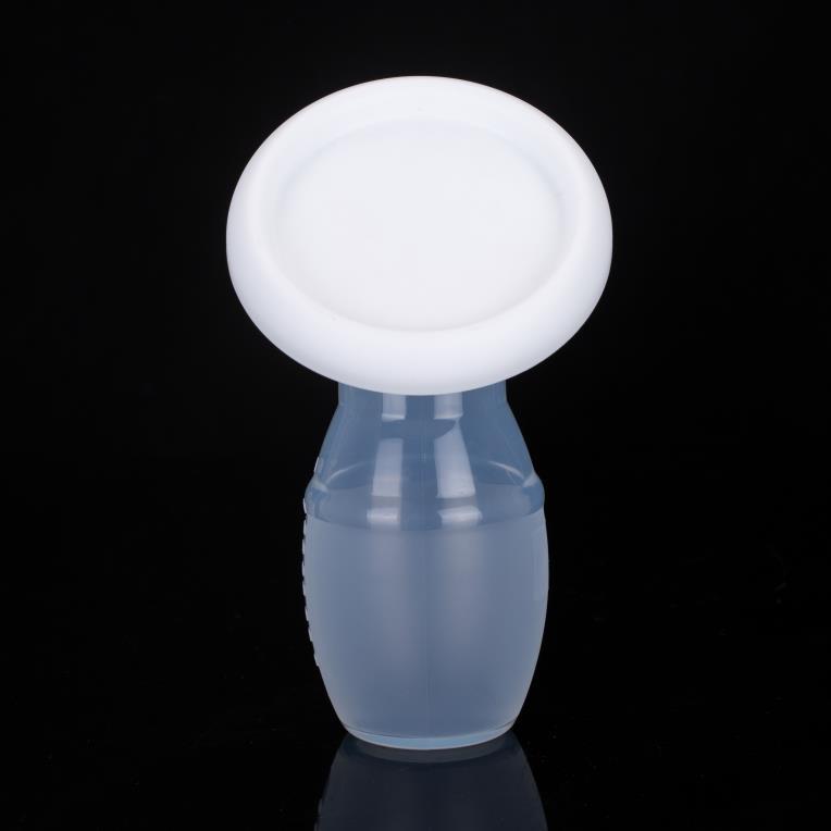 Breast milk collection leakage milk collector silicone simple manual breast pump with lid unpackaged breast pump