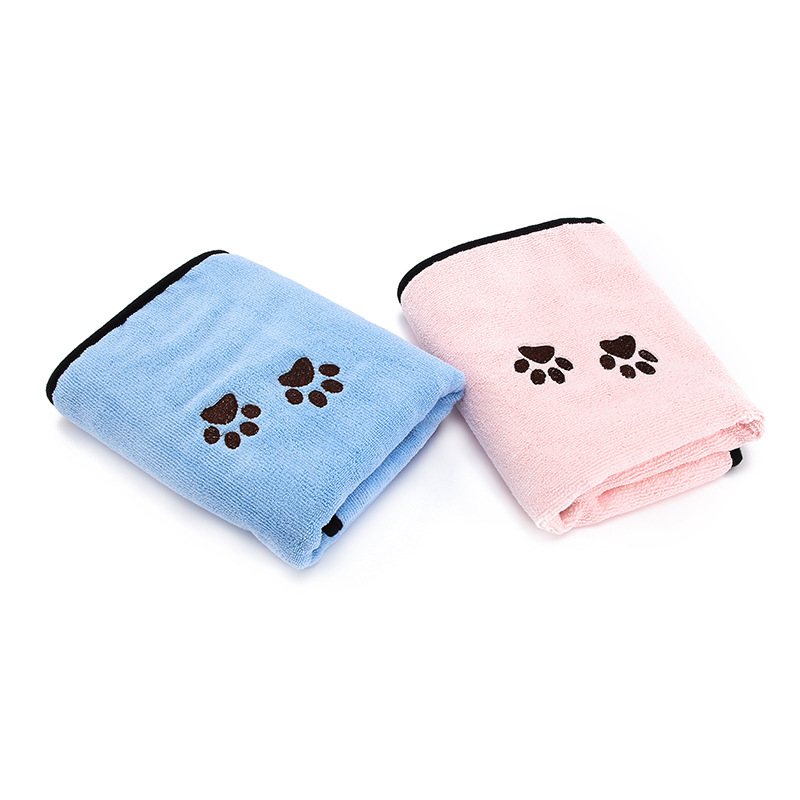 2022 new microfiber pet towel dog quick-drying absorbent cleaning towel bath towel factory direct supply