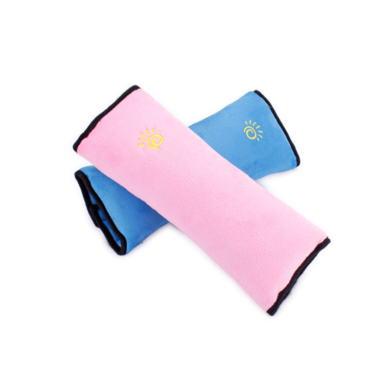 Children's safety belt shoulder protective cover anti-tightening head neck shoulder pillow baby sleeping plush pillow car supplies