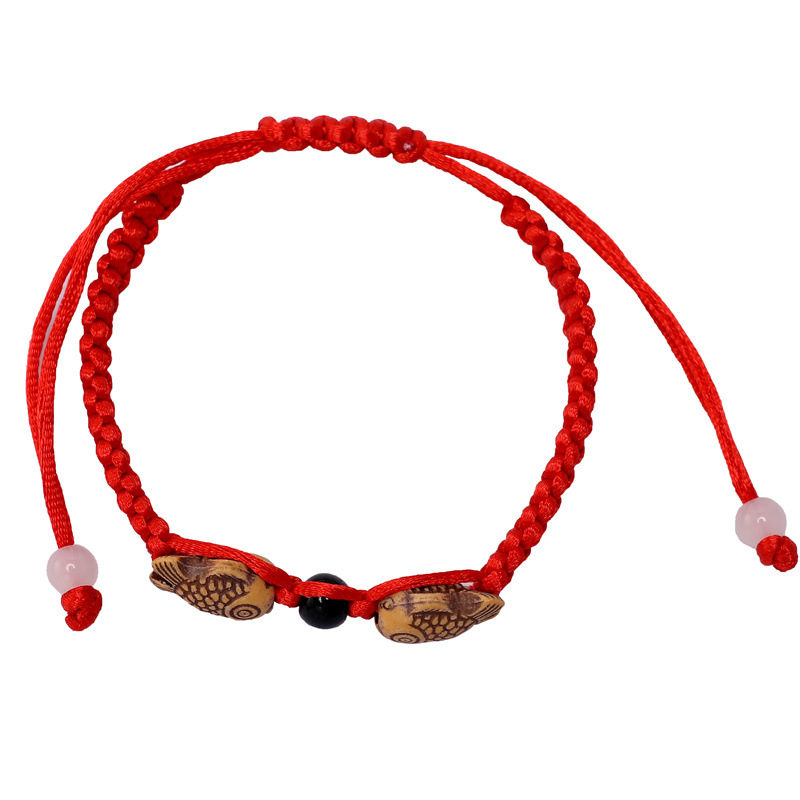 Hand-woven Pisces red rope bracelet Dragon Boat Festival colorful rope Pisces bracelet Yiwu small commodity hand rope wholesale