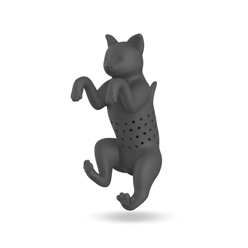 Трансграничные поставки purrtea силиконовые котенок чайник кошка Чай Ситечко цветная коробка упаковка Завод прямых продаж