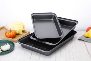 Non-stick Rectangular Cake Barbecue Plate Beijing Square Plate Oven Baking Plate DIY Baking Utensils