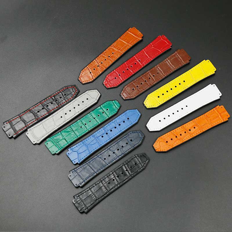 Crocodile Leather Strap Men's Adaptable HUBL0T Hengbao Yubo Big Bang Classic Fusion Rubber Strap Women's Watch Chain