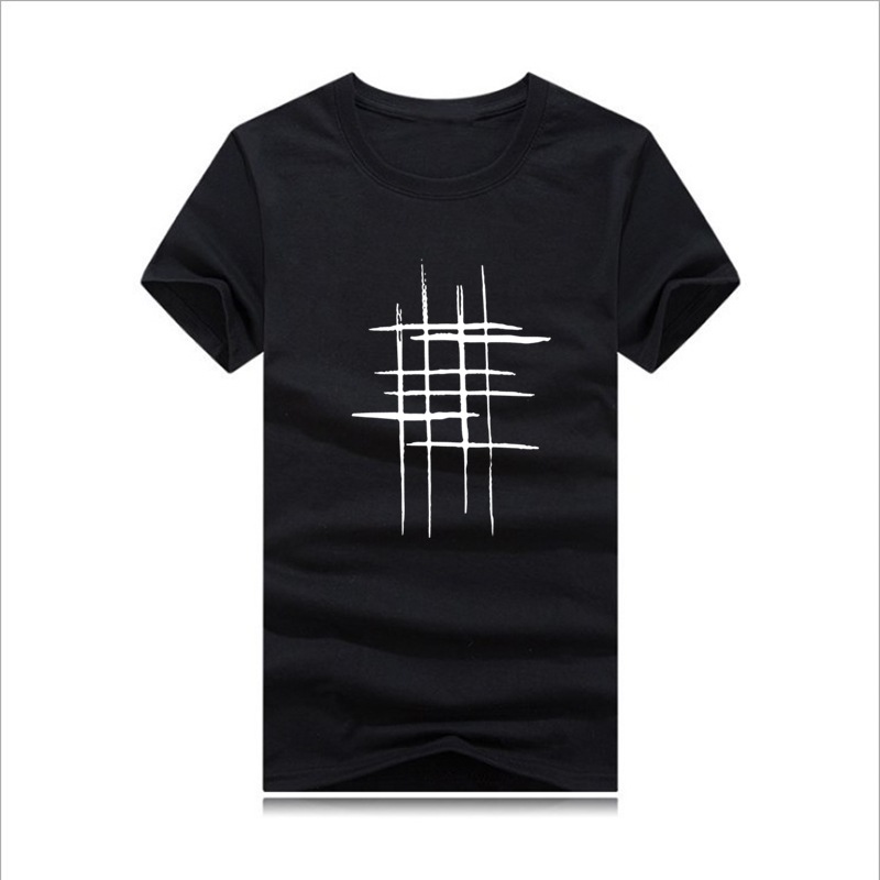 Short-sleeved T-shirt Men's European and American Cross-border Supply Loose Plus Size Casual Stretch Cotton Round Neck Men's T-shirt Wholesale
