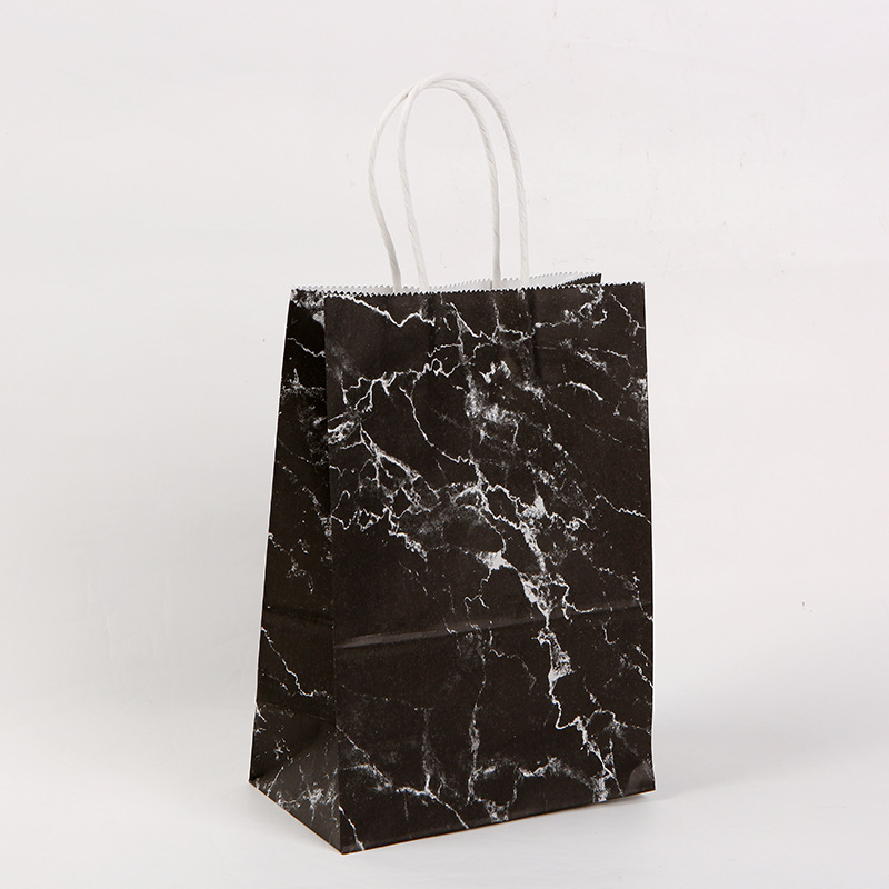 牛皮纸大理石系列创意手提袋外卖打包袋服饰购物牛皮纸袋礼品袋