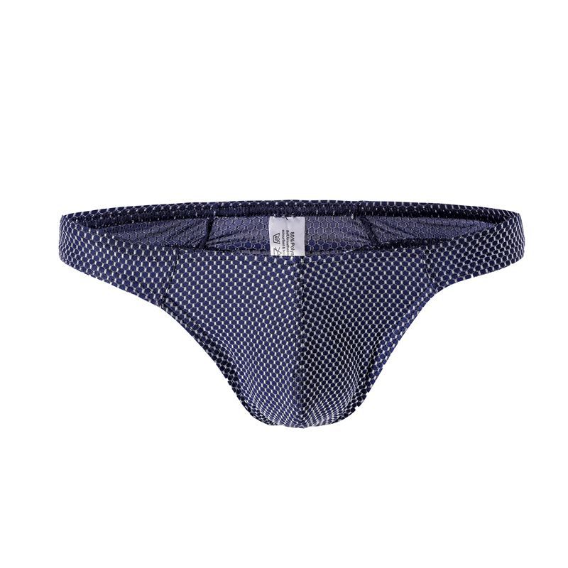 B703 men's underwear sexy low waist silky men's thong men's T pants