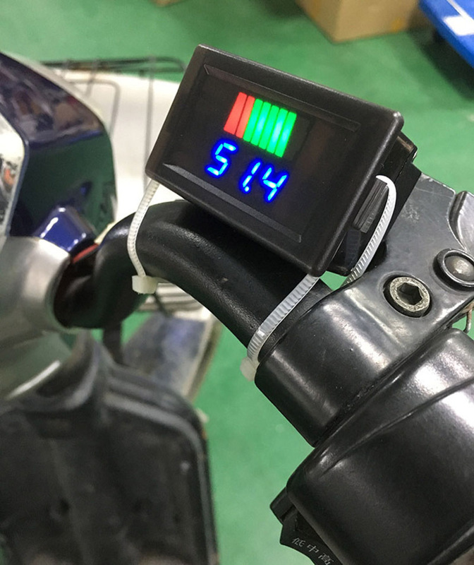 防水電気自動車電圧メーター電力量計12v 24v 36v 48v 60v 72v 84v共通|undefined