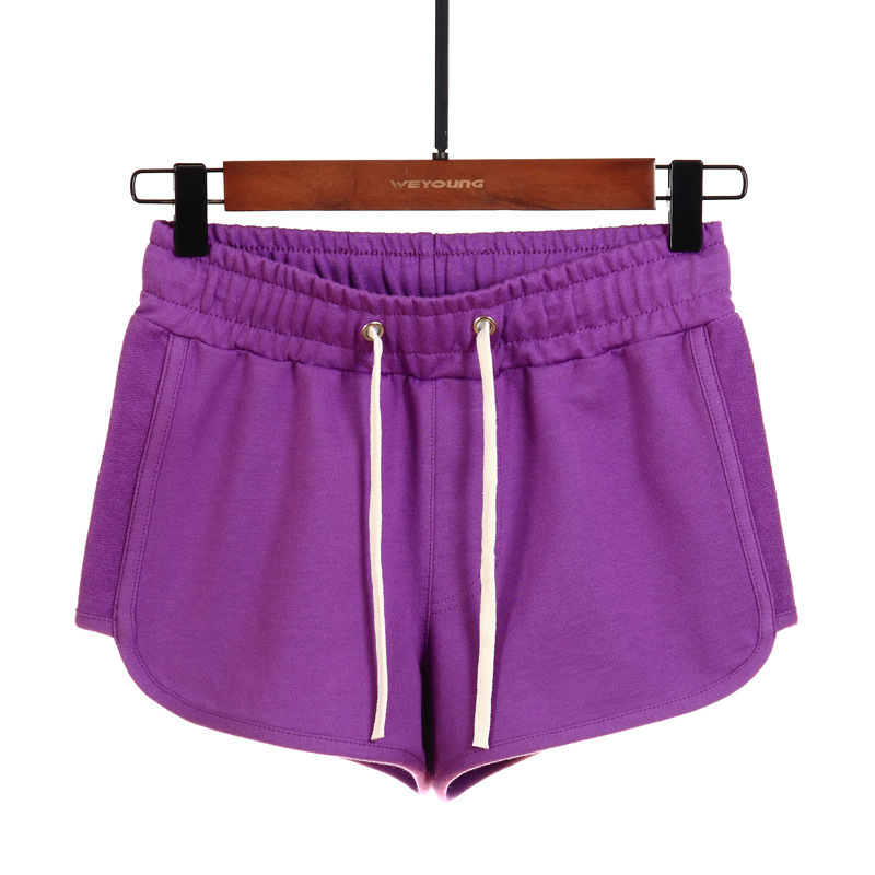 Cross-border Xinjiang Cotton Sports Leisure Embroidered Sports Shorts Women's Thin Hot Pants Home Running ins Internet Red Pants