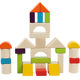 Children's Wooden 30-grain Colorful Wooden Boxed Building Blocks Beech Shape Cognitive Block Pile Early Education Educational Toys