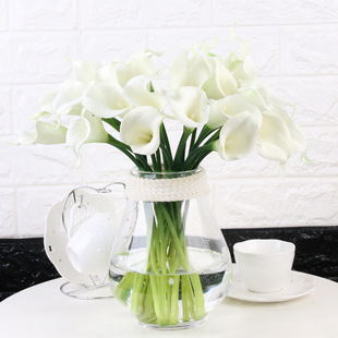 pu mini calla lily artificial flower high-end artificial flower mini artificial feel Calla Lily shooting props fake flower