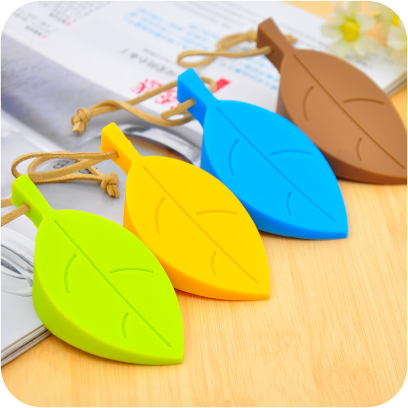Creative leaves silicone door stop card children's anti-pinch plastic safety door card three-dimensional door file