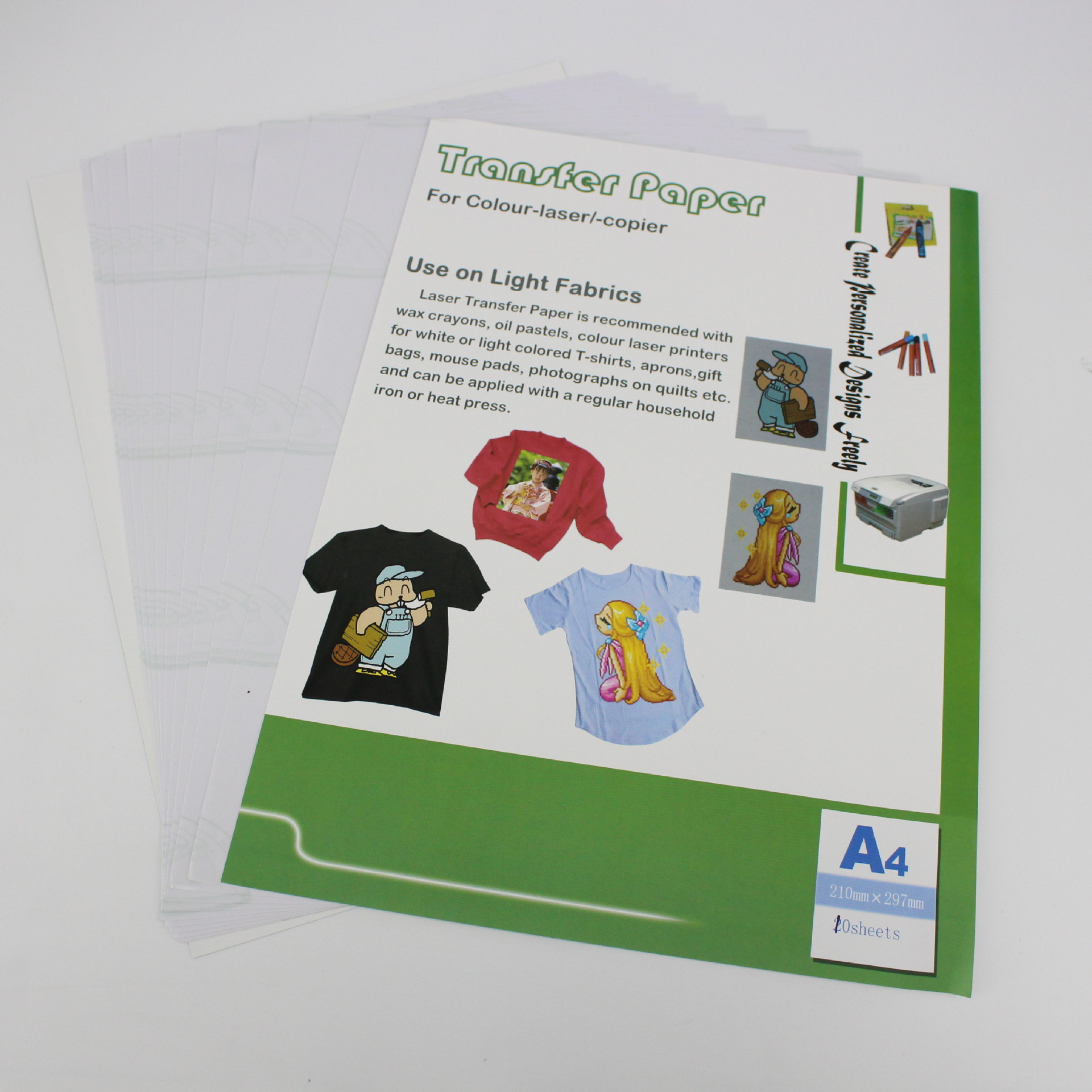 light laser paper Toner A4 no coating light color heat transfer universal laser hard thermal transfer paper