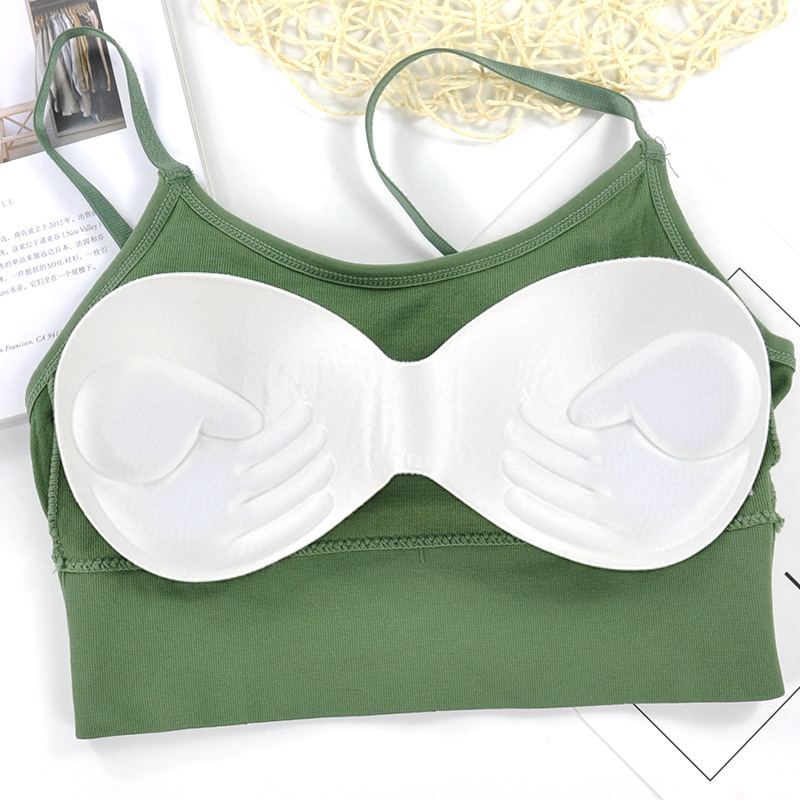 Seamless 646 Beauty Back Bra Sports Underwear Thin Shoulder Strap Women's Sexy Wrap Chest Tube Top Kaka Vest for Women