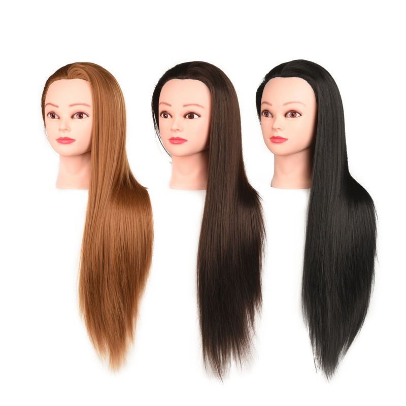 メーカー卸売り美髪教育頭かつらモデル高温糸美容院は手髪編み化粧を練習している|undefined