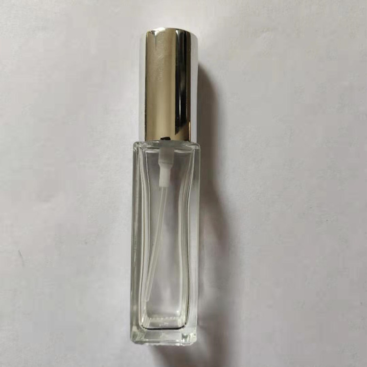 3 5 10 2030 ML glass bottle square transparent glass spray empty bottle portable packaging travel perfume bottle