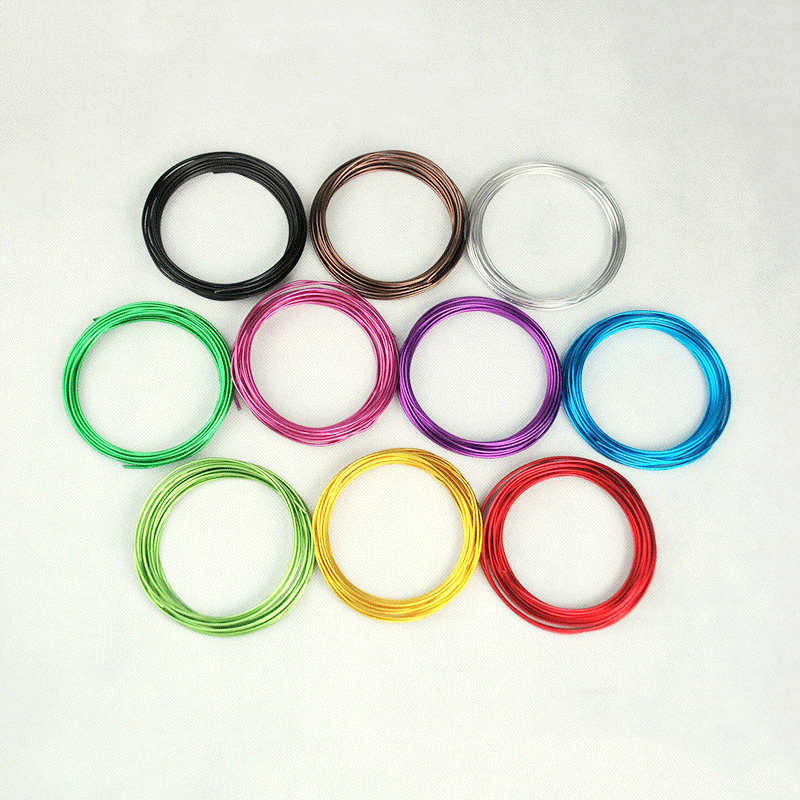 1.0mm5 M color aluminum wire process aluminum wire aluminum wire diy color alumina wire bicycle braid material