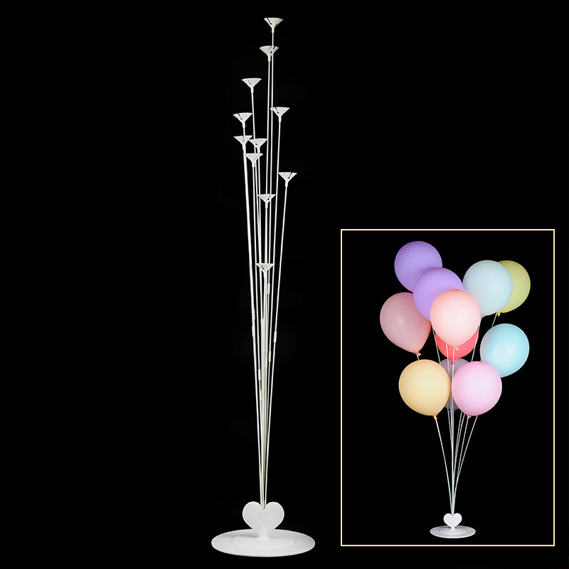 Wholesale birthday party transparent floating bracket wedding celebration dining table decoration table floating balloon column road guide base