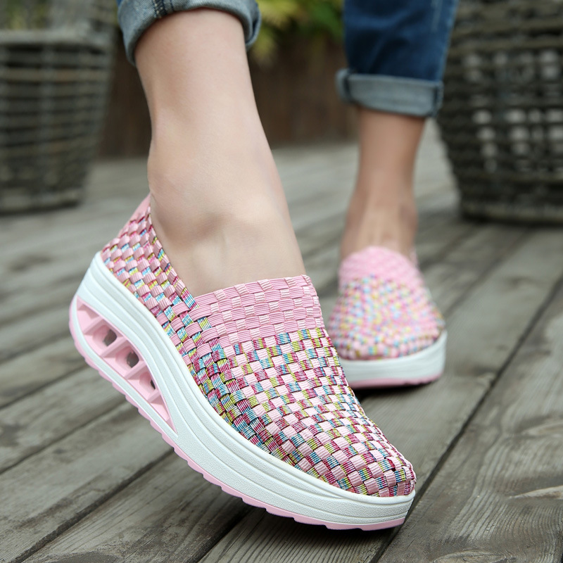 New fashion sports comfortable woven women's shoes AliExpress air cushion shake shoes Fujian supply a generation of hair