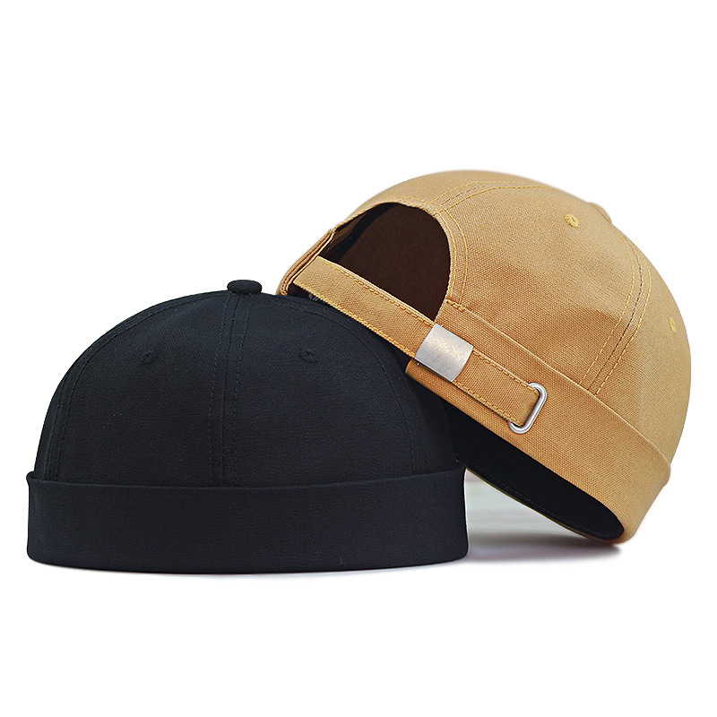 Hat men's and women's spring and autumn melon skin hat big head large size landlord hat retro tide beanless rogue yuppie hat wholesale New