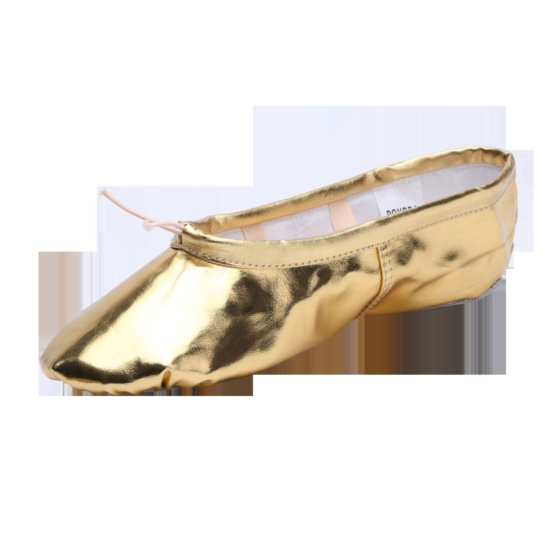 Children's Dance shoes adult cat claw ballet female soft bottom practice golden leather Silver Performance yoga shoes one-piece delivery