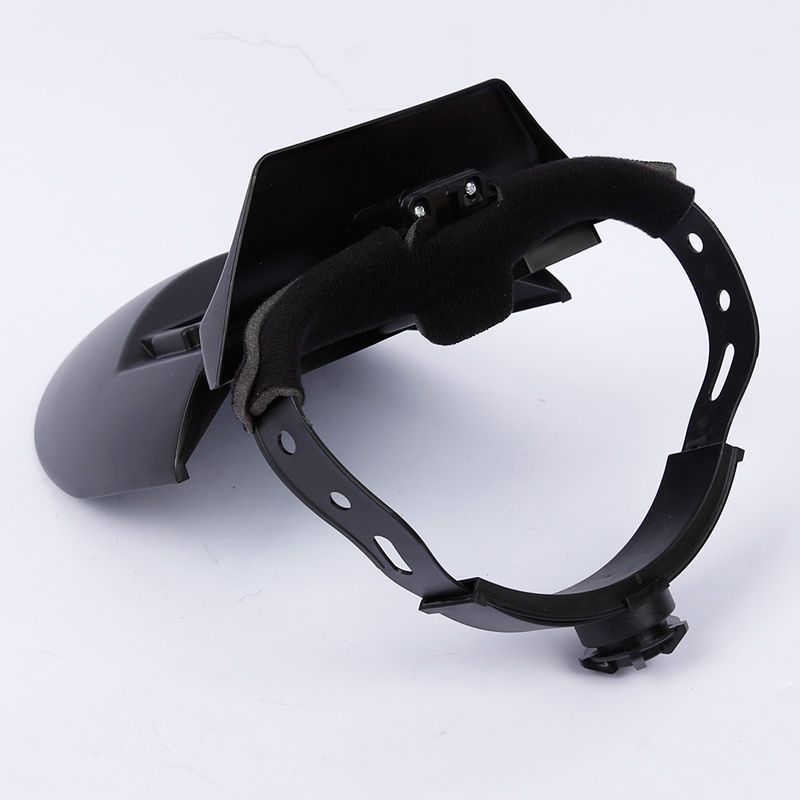 Automatic light changing mask head-mounted lightweight protective mask welding argon arc welding welder cap folding adjustable