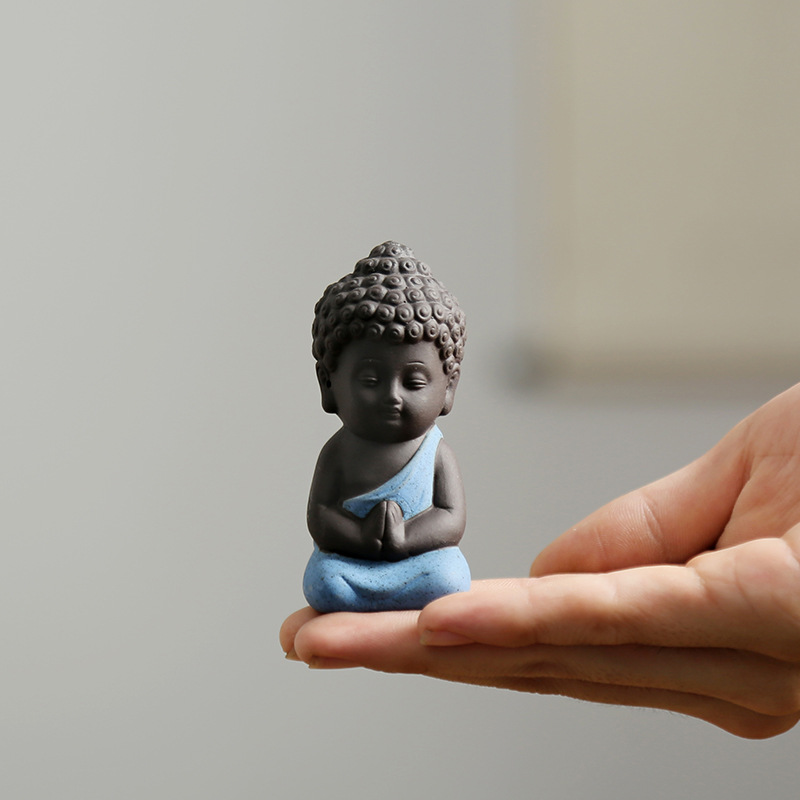 Creative purple sand small Tathagata tea table decoration tea table small ornaments boutique can raise tea pet handmade tea play tea accessories