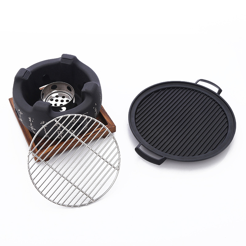 Creative tea-making stove, Japanese-style cooking charcoal stove, barbecue stove, alcohol stove, small oven, barbecue stove, charcoal stove