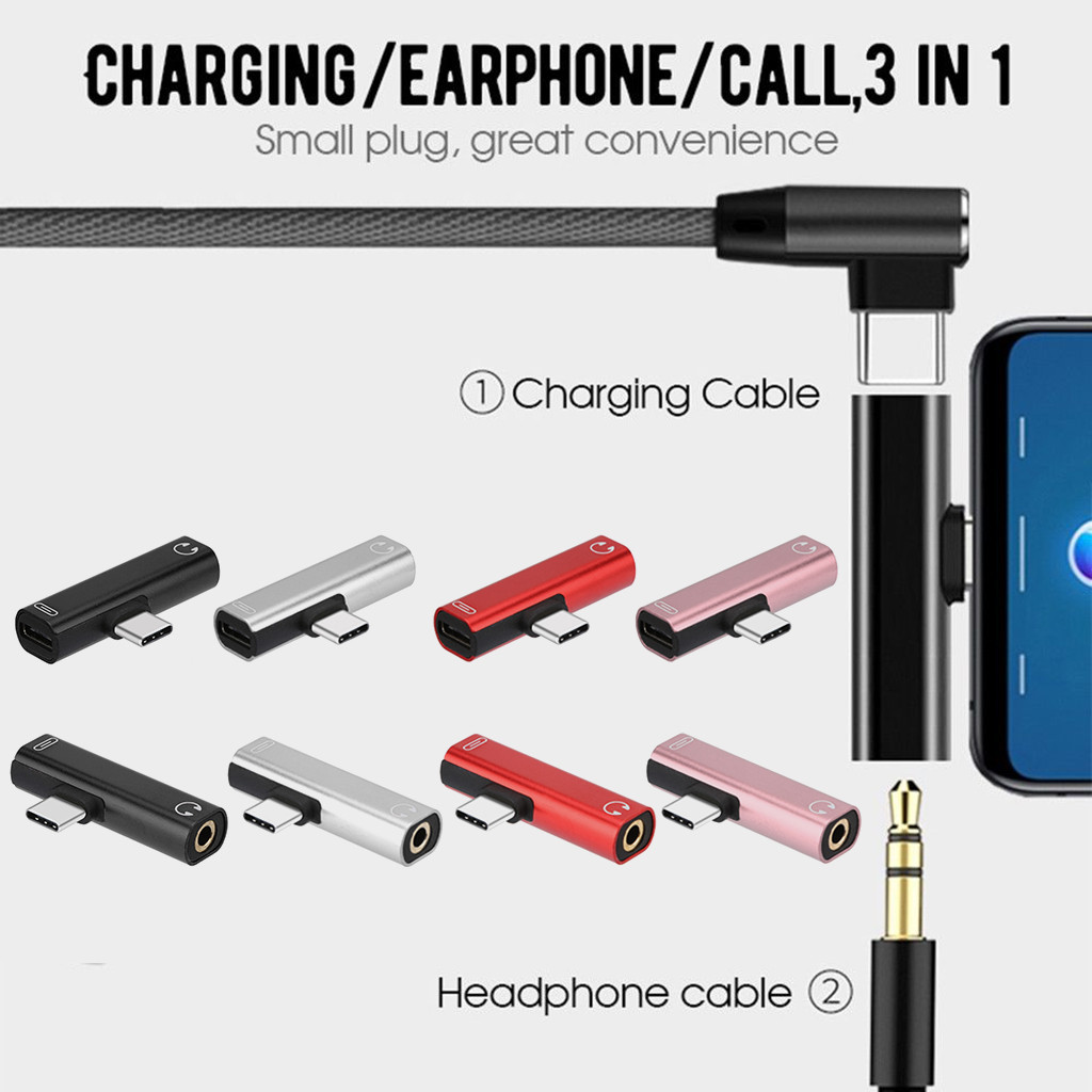 Type-c Digital Headset Adapter Suitable for Apple 15 Charging and Listening Two-in-One Audio 3.5mm Converter